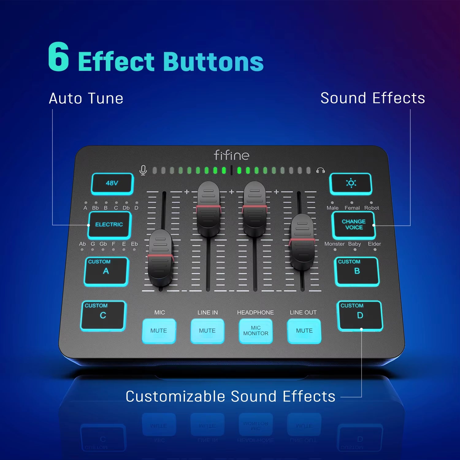 Gaming Audio Interface Mixer