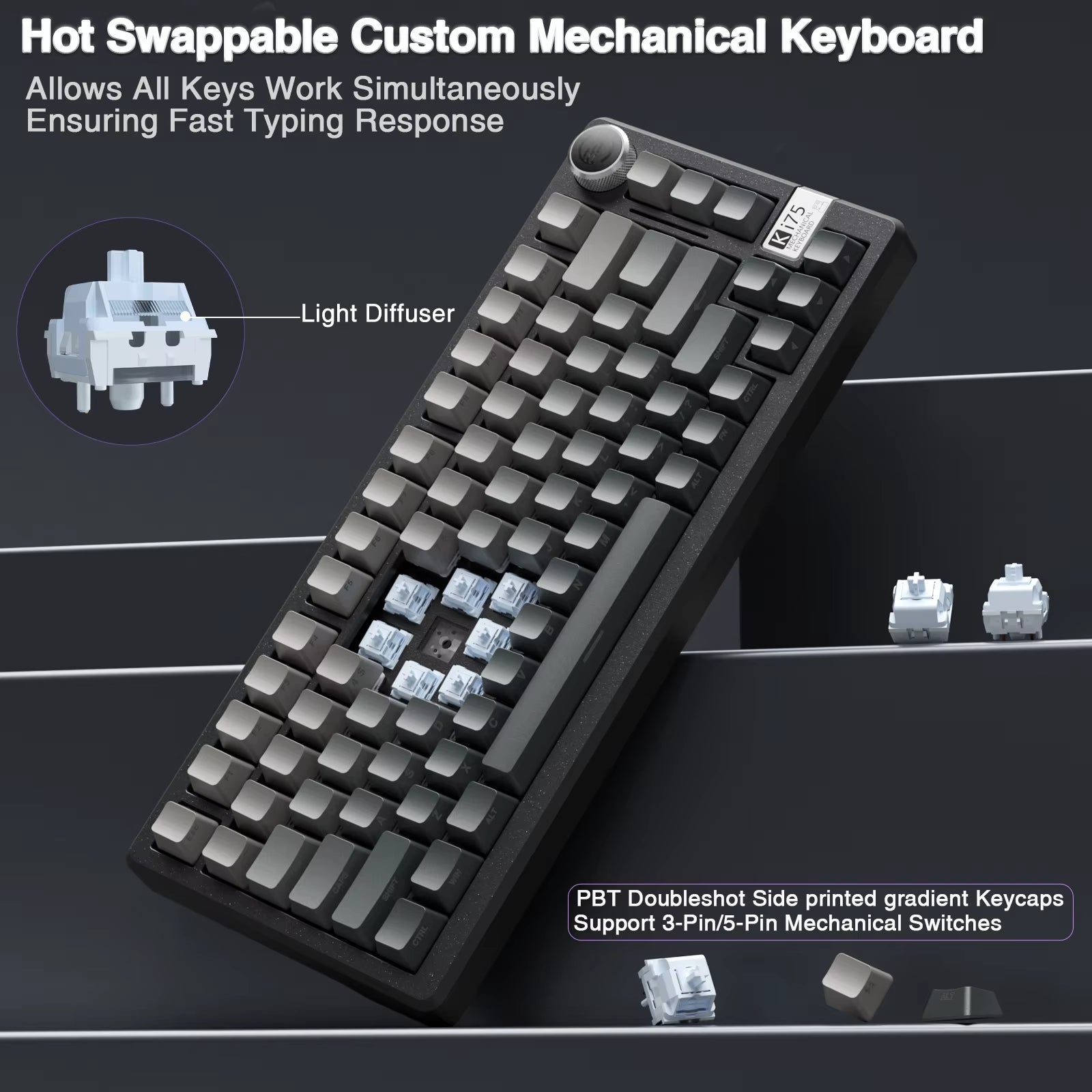 Ki75 Custom Wireless Mechanical Keyboard