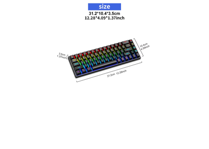 K68 Wired Mechanical Keyboard