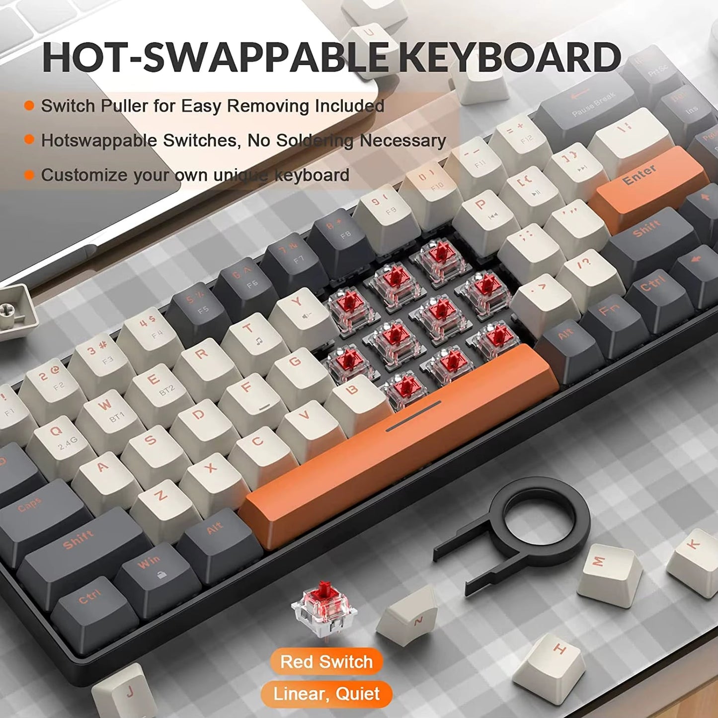 60% Wireless Mechanical Keyboard | Bluetooth