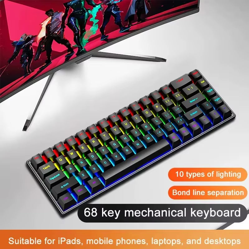 K68 Wired Mechanical Keyboard