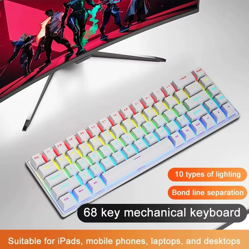 K68 Wired Mechanical Keyboard