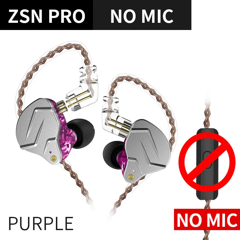 KZ ZSN PRO 1BA+1DD Hybrid in Ear Earphones