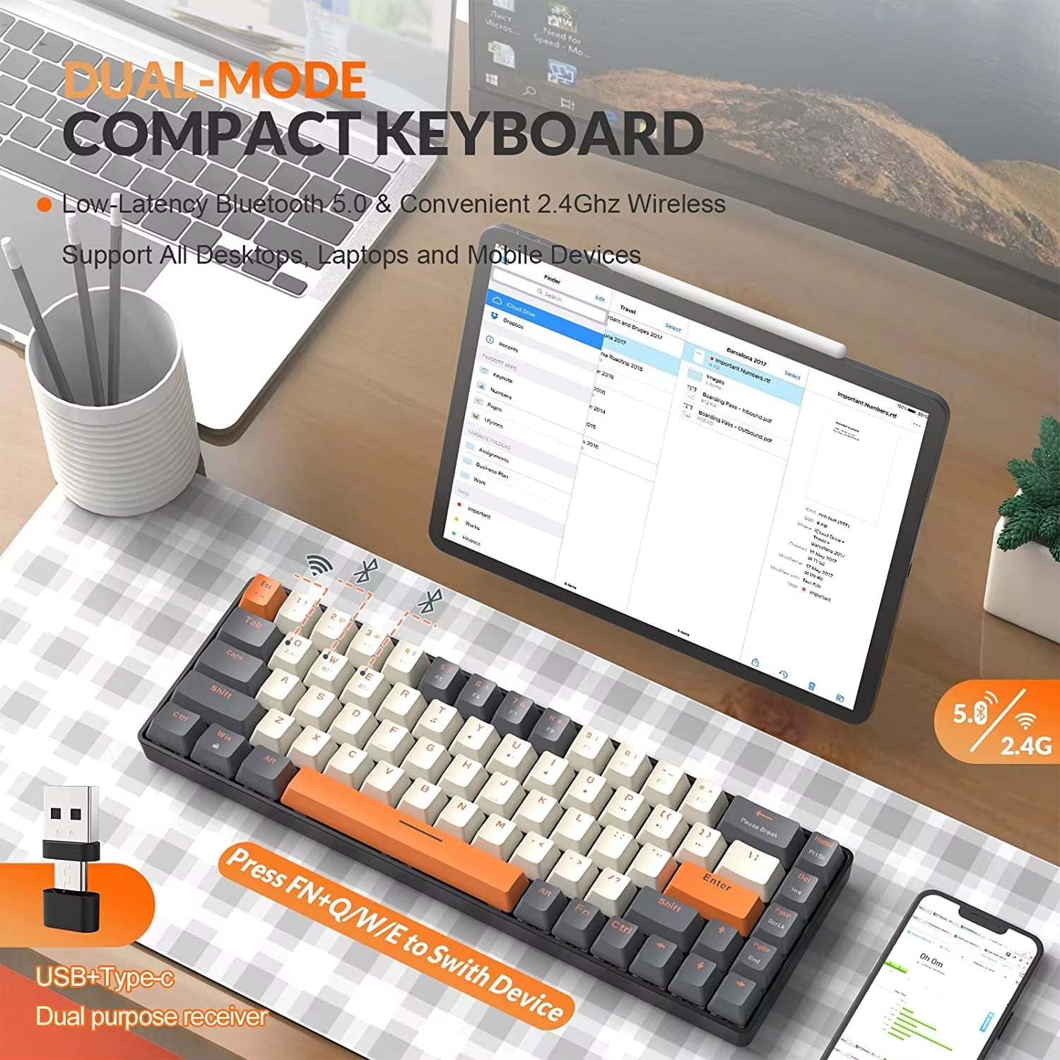 60% Wireless Mechanical Keyboard | Bluetooth